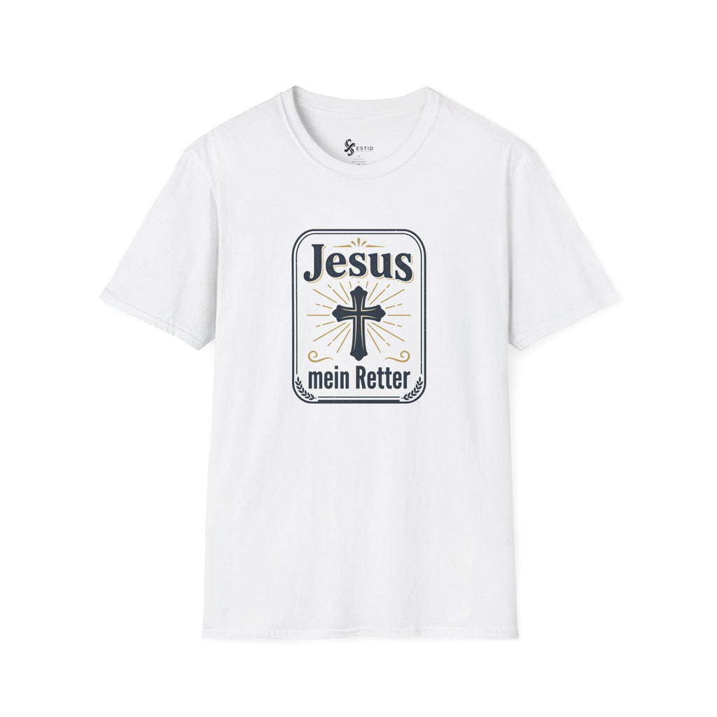 Unisex T-Shirt mit Aufschrift "Jesus mein Retter" ESTID Ansicht 3 – T-Shirt – ESTID