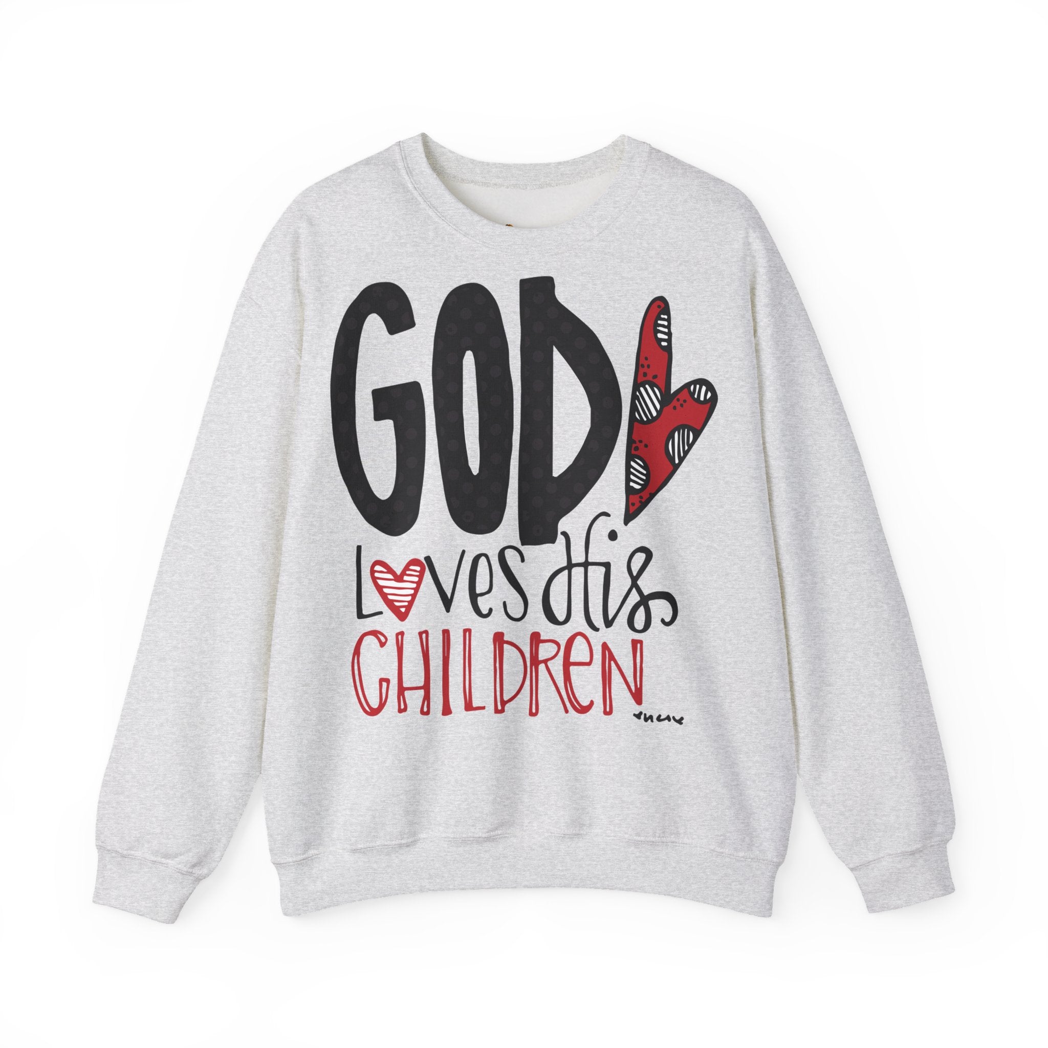 Gott liebt Seine Kinder Sweatshirt – Faith-Crewneck für Kinder und Familie Ansicht 8 – Sweatshirt – ESTID