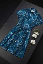 Kniekurzes Kurzarmkleid mit Pusteblumen ESTID Ansicht 5 – kleid – ESTID