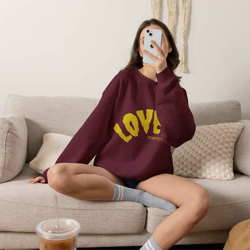 Damen Oversized Pullover mit Statement-Print Ansicht 4 – Sweatshirt – ESTID