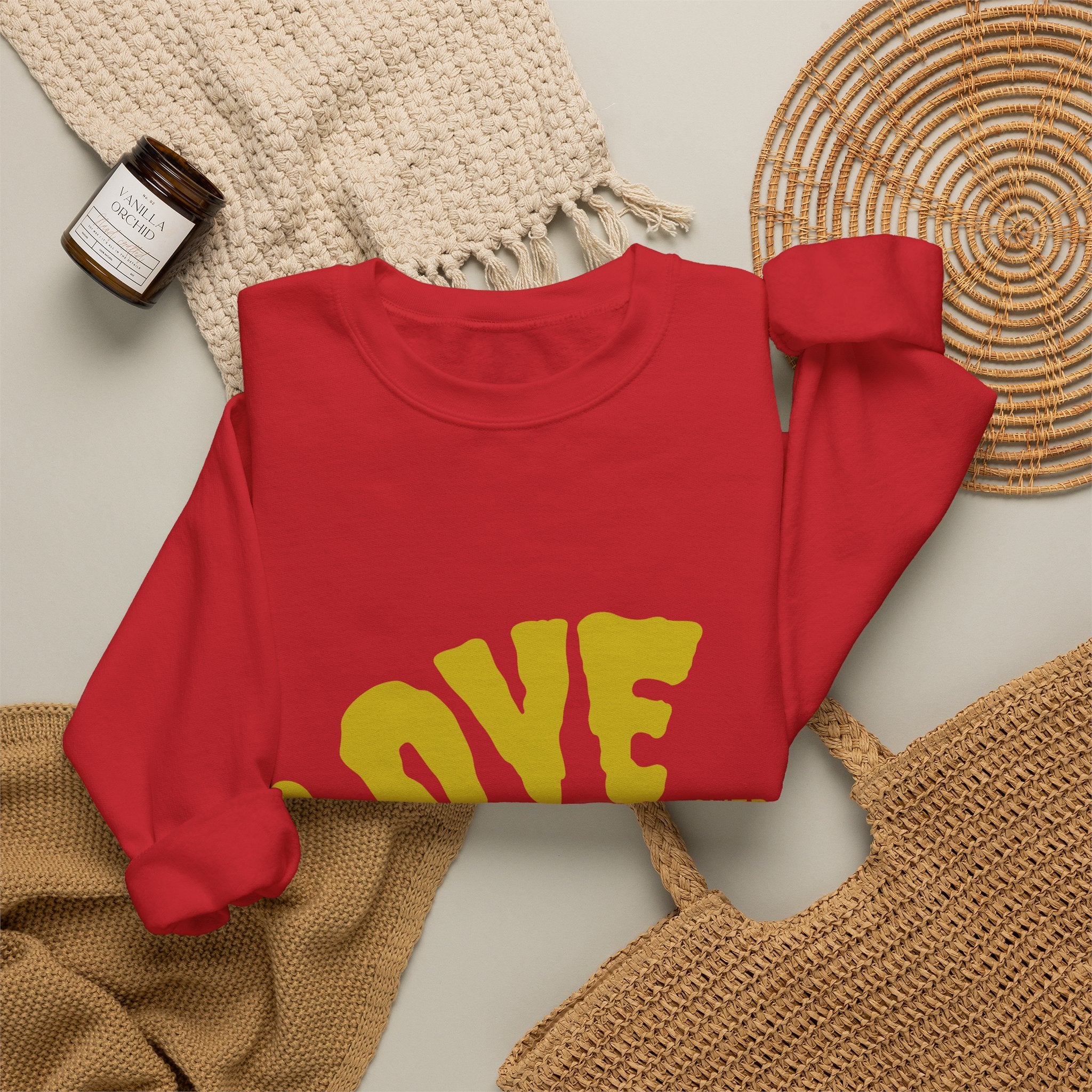 Damen Oversized Pullover mit Statement-Print