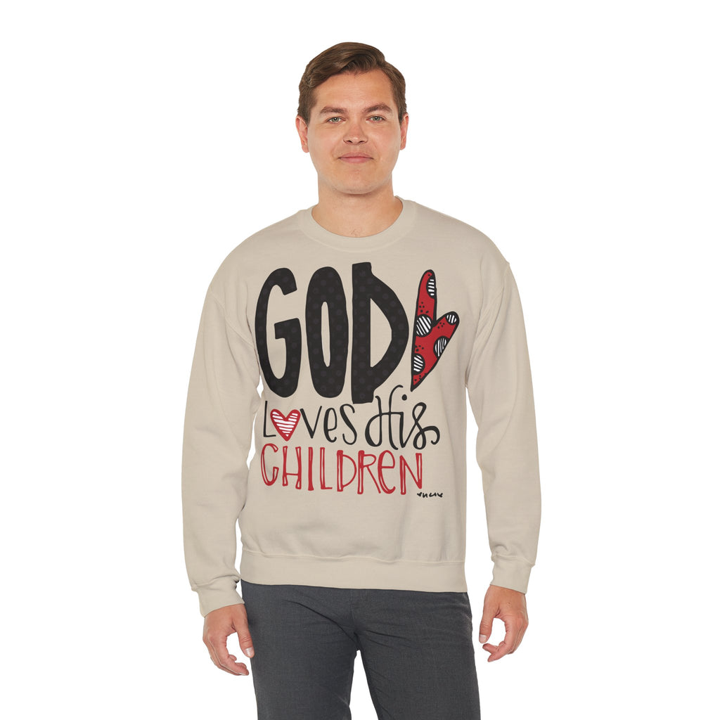 Gott liebt Seine Kinder Sweatshirt – Faith-Crewneck für Kinder und Familie Ansicht 25 – Sweatshirt – ESTID