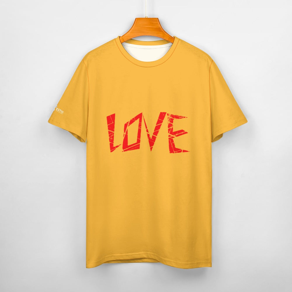 Damen T-Shirt aus reiner Baumwolle mit „LOVE“ Ansicht 7 – T-SHIRT – ESTID
