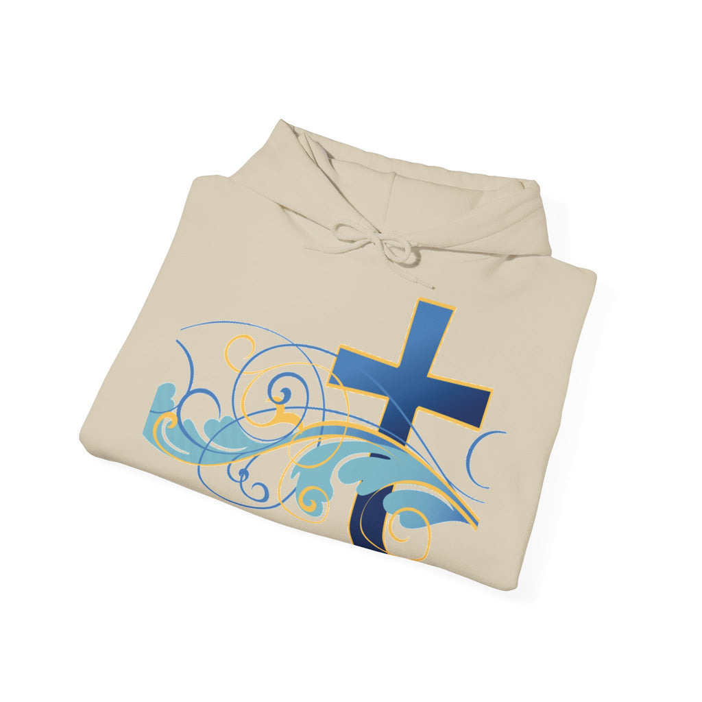 Gott liebt seine Kinder Kapuzenpullover – Cross Hoodie mit handschriftlicher Botschaft Ansicht 27 – Hoodie – ESTID