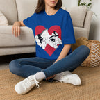 Herz‑Hände T-Shirt – Eye Peek Herz Grafik Tee Ansicht 27 – T-Shirt – ESTID