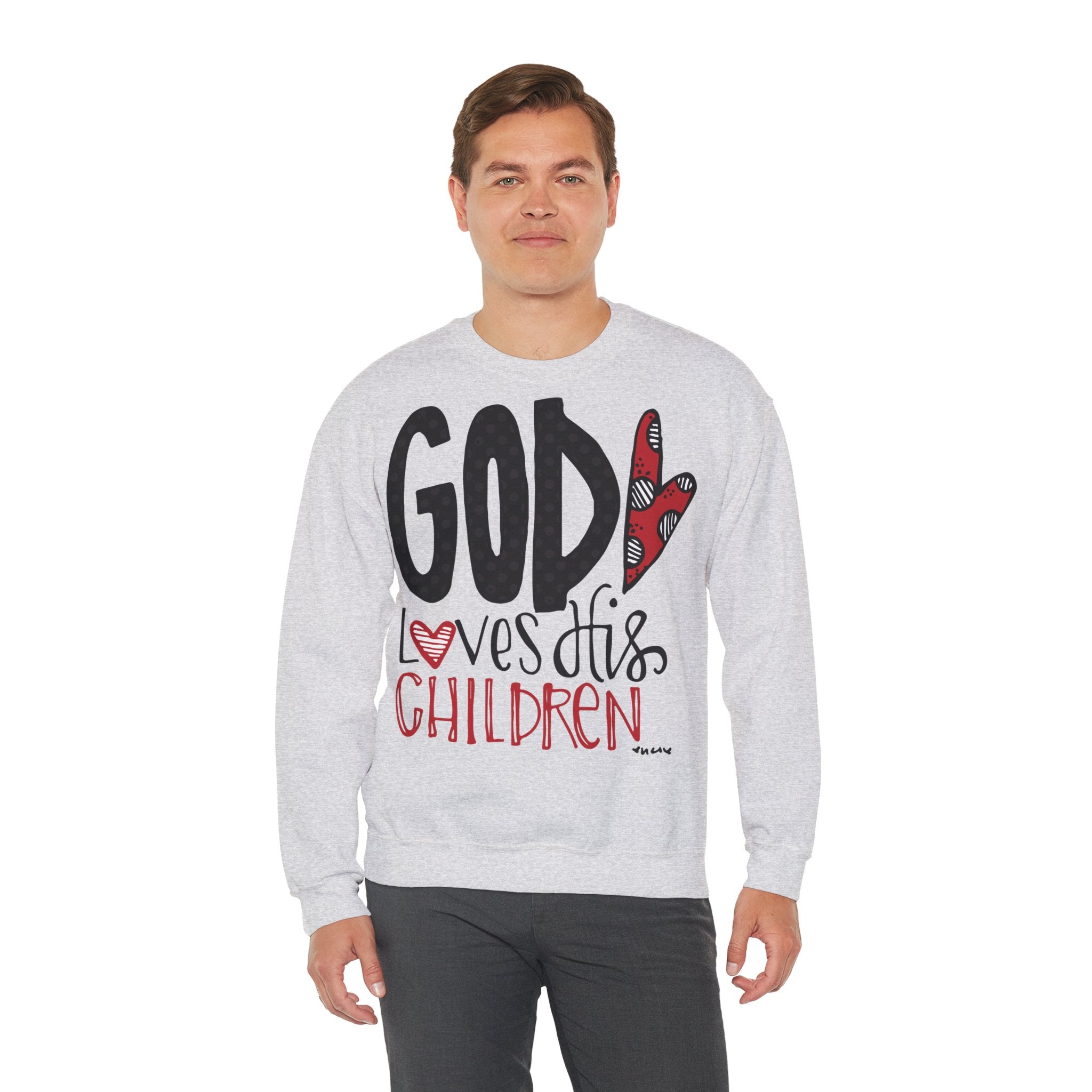 Gott liebt Seine Kinder Sweatshirt – Faith-Crewneck für Kinder und Familie Ansicht 22 – Sweatshirt – ESTID
