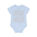 Bio-Babybody Kurzarm mit süßem Tiermuster – Ökologischer Baby-Overall