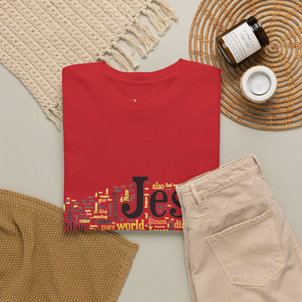 ESTID Unisex Shirt | Jesus Fisch Bibel Wortwolke