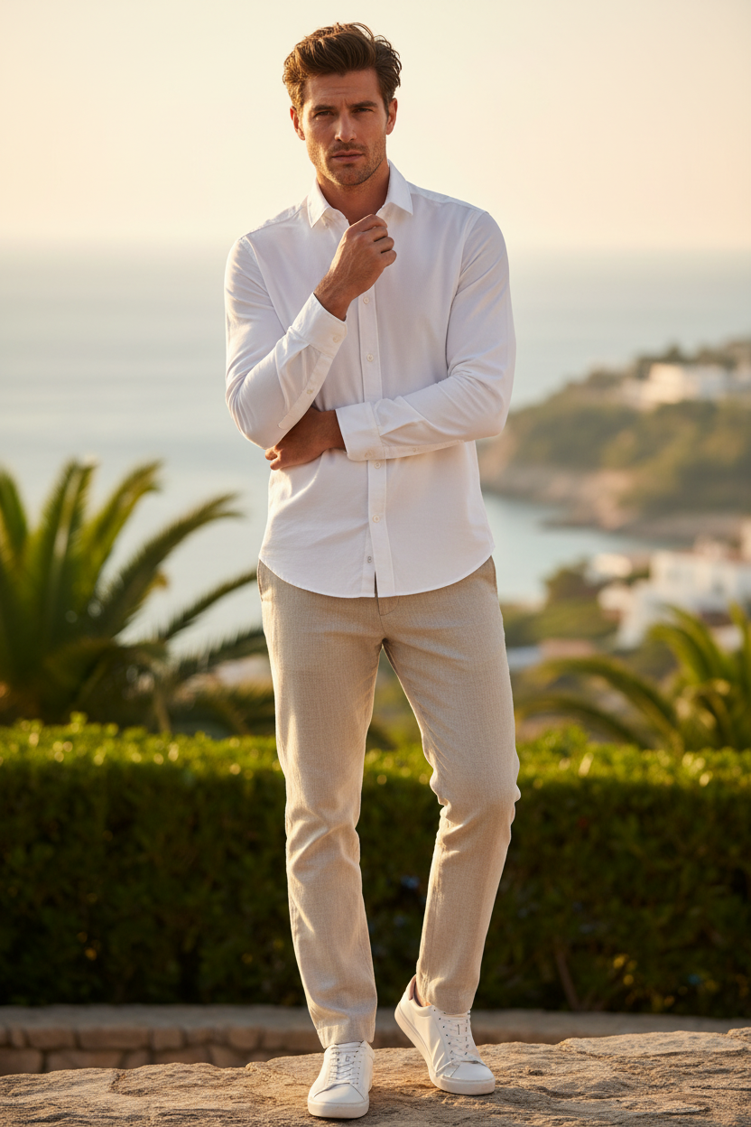 Nachhaltiges Herren Oxford Hemd Langarm | ESTID Premium Cotton