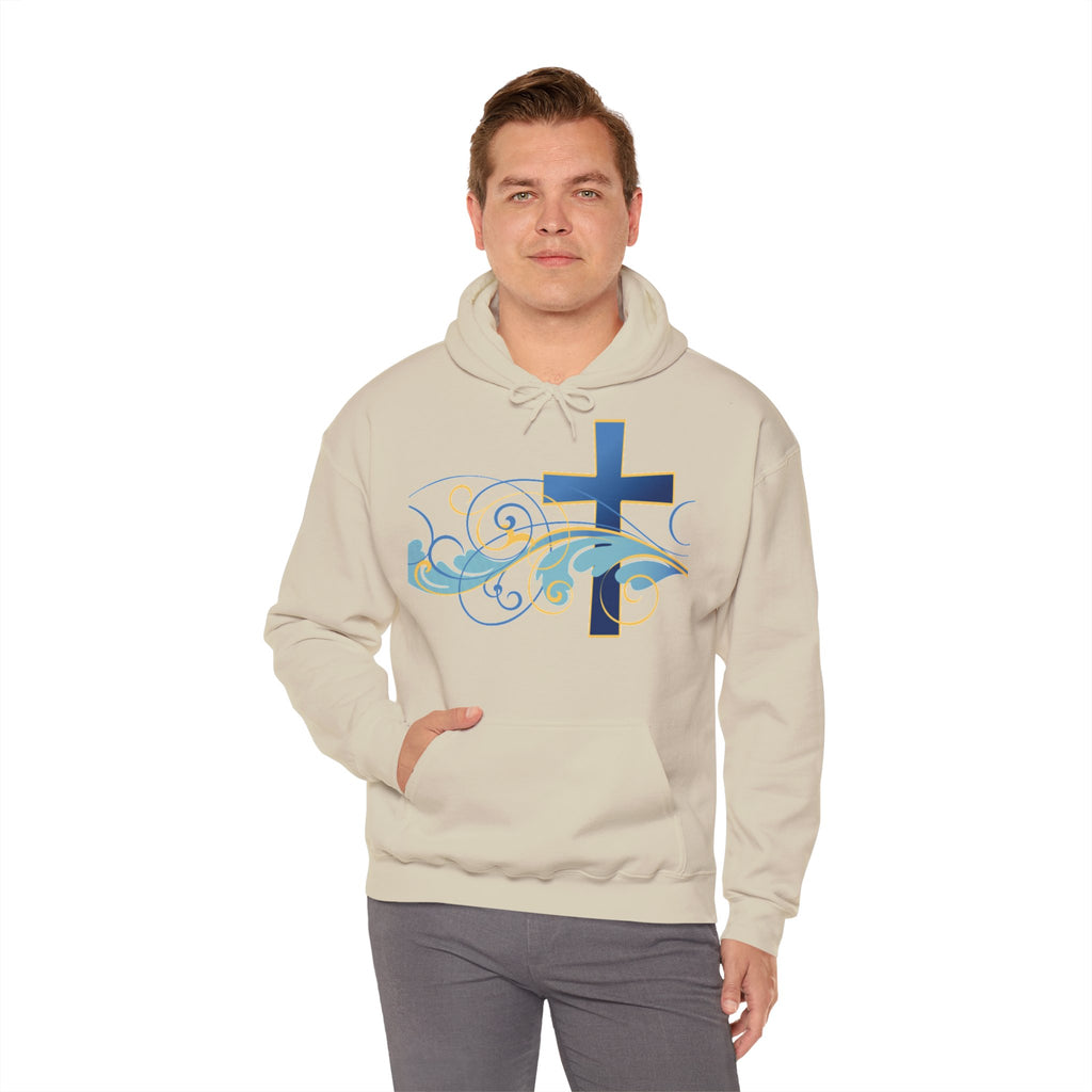 Gott liebt seine Kinder Kapuzenpullover – Cross Hoodie mit handschriftlicher Botschaft Ansicht 30 – Hoodie – ESTID