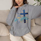 Gott liebt seine Kinder Kapuzenpullover – Cross Hoodie mit handschriftlicher Botschaft Ansicht 35 – Hoodie – ESTID