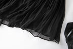 Damen Seidenkleid mit Puffärmeln | Luftsüßes Boho Maxikleid Ansicht 27 – Kleid – ESTID
