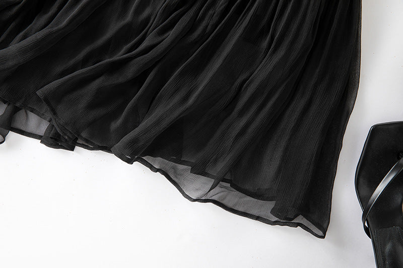Damen Seidenkleid mit Puffärmeln | Luftsüßes Boho Maxikleid Ansicht 27 – Kleid – ESTID