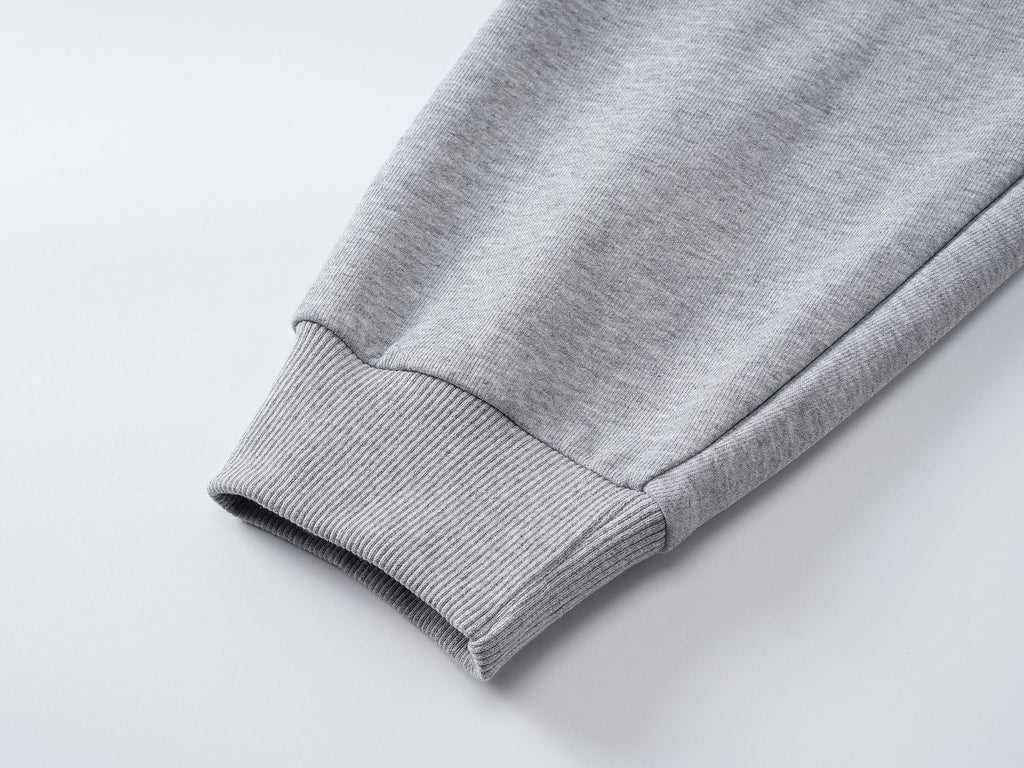 Minimalistischer Herren Rundhals-Pullover in Oversized Optik | Grau & Schwarz Ansicht 14 – pullover – ESTID