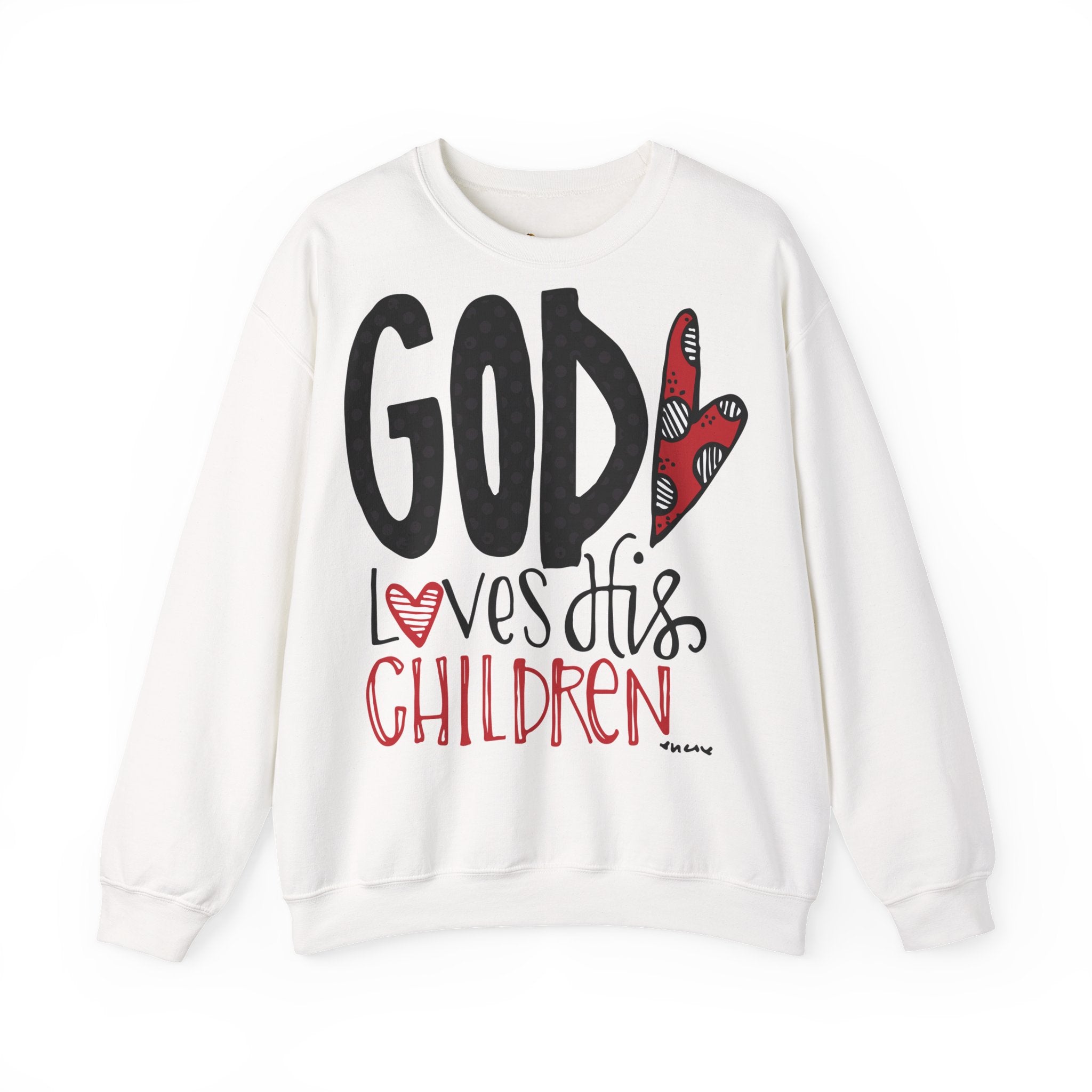 Gott liebt Seine Kinder Sweatshirt – Faith-Crewneck für Kinder und Familie Ansicht 7 – Sweatshirt – ESTID