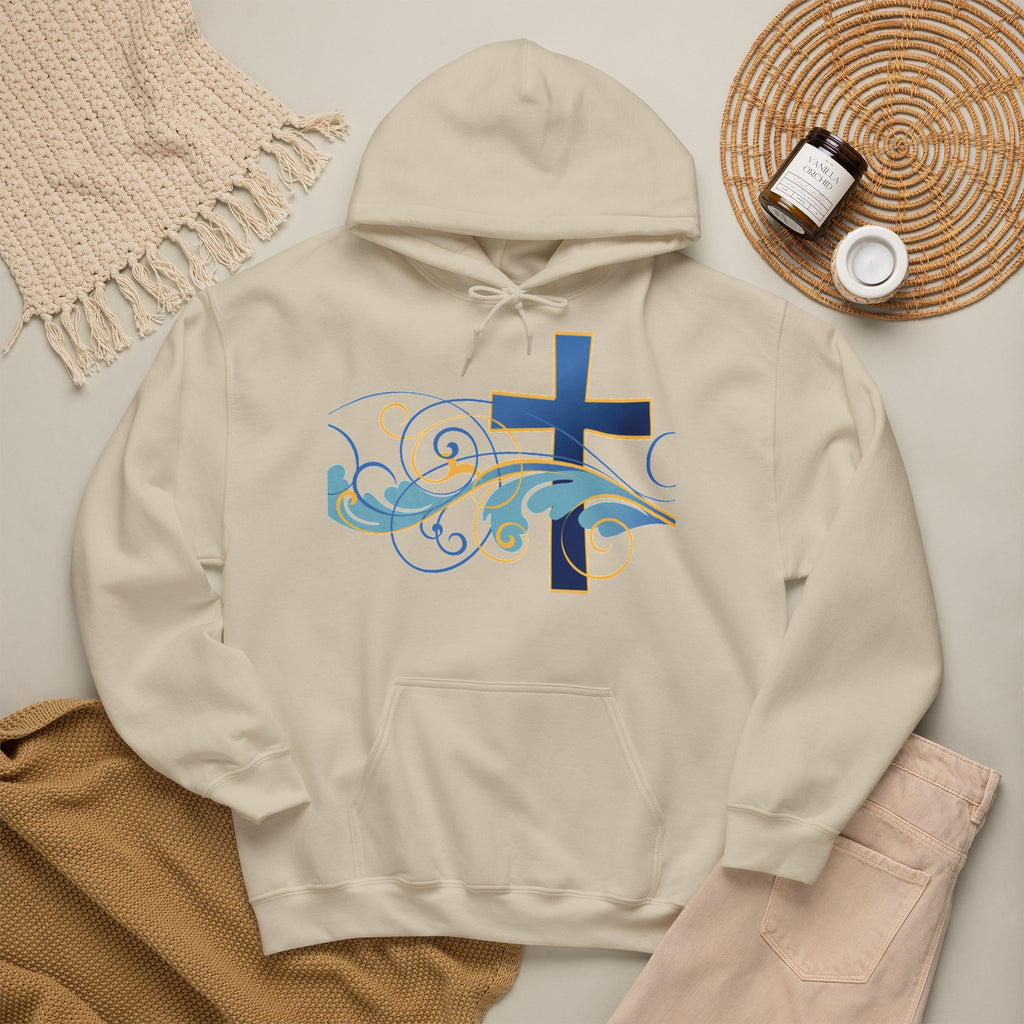 Gott liebt seine Kinder Kapuzenpullover – Cross Hoodie mit handschriftlicher Botschaft Ansicht 28 – Hoodie – ESTID