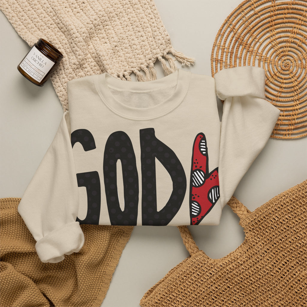 Gott liebt Seine Kinder Sweatshirt – Faith-Crewneck für Kinder und Familie Ansicht 24 – Sweatshirt – ESTID