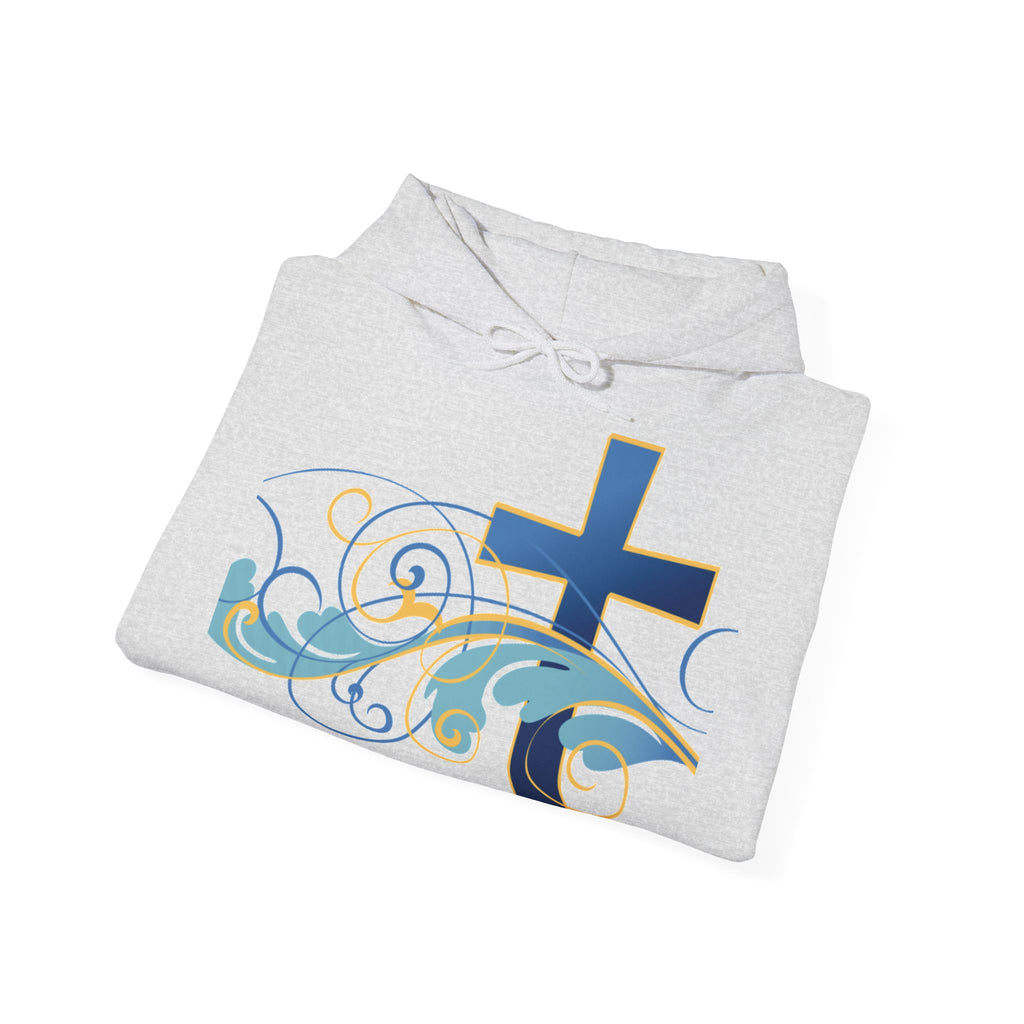 Gott liebt seine Kinder Kapuzenpullover – Cross Hoodie mit handschriftlicher Botschaft Ansicht 21 – Hoodie – ESTID