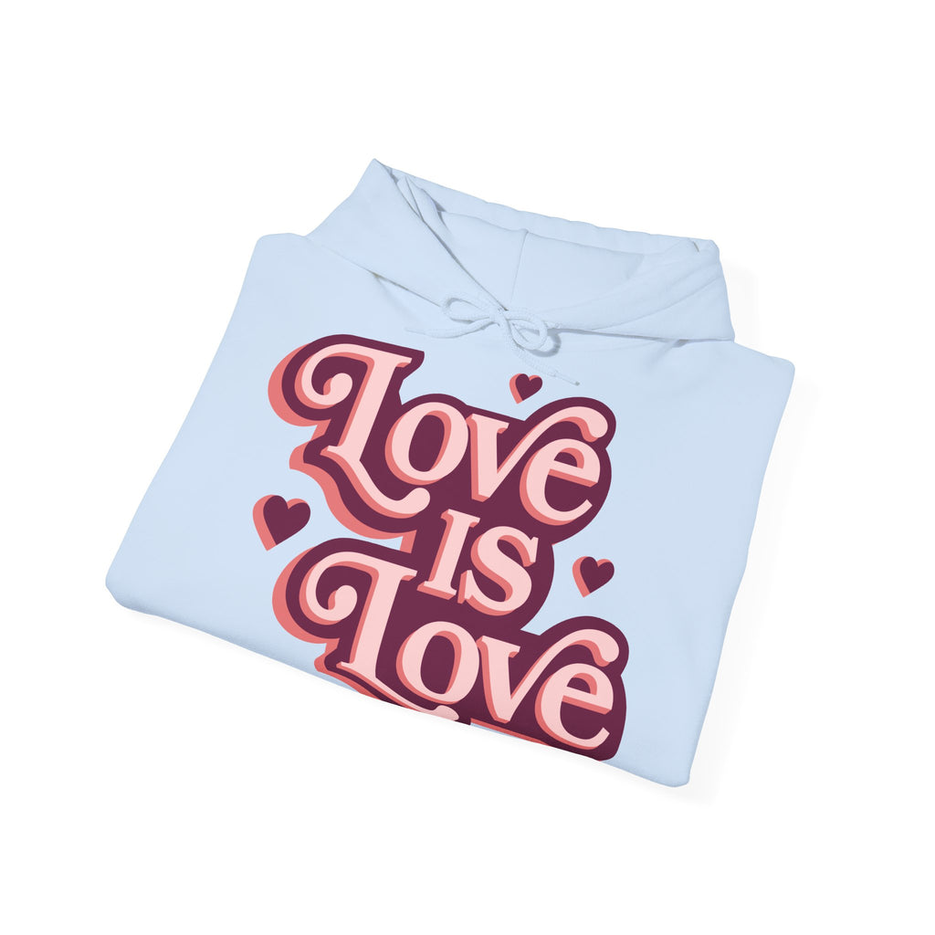 Love Is Love Hoodie – Retro Herz Pride Kapuzenpullover Ansicht 17 – Hoodie – ESTID