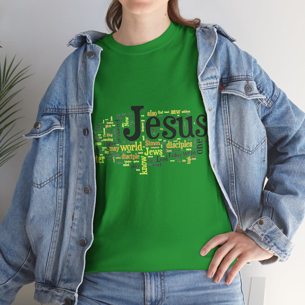 ESTID Unisex Shirt | Jesus Fisch Bibel Wortwolke Ansicht 44 – T-Shirt – ESTID