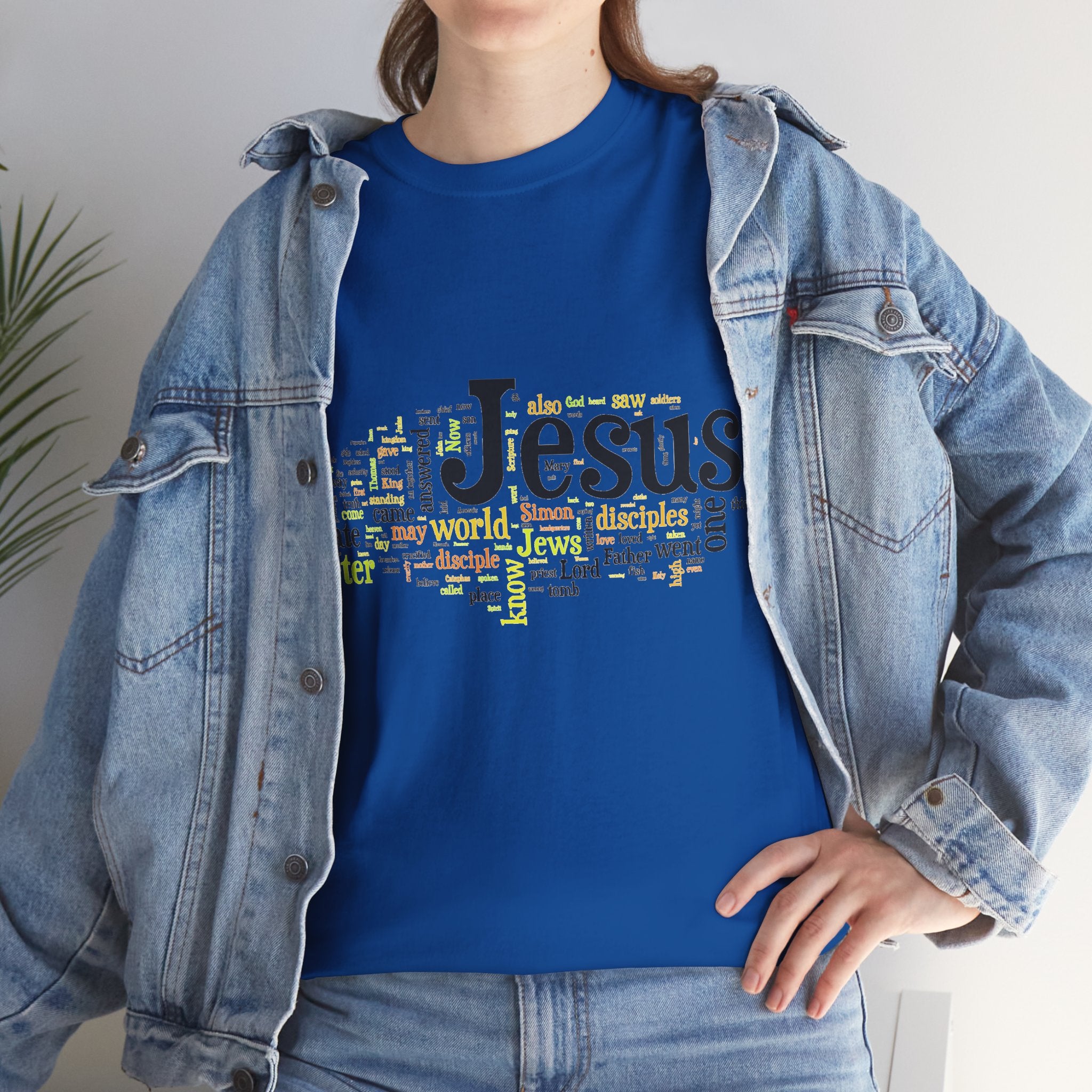 ESTID Unisex Shirt | Jesus Fisch Bibel Wortwolke
