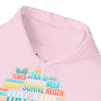 Urlaub Hoodie – Tropischer Palm Sunset Kapuzenpullover