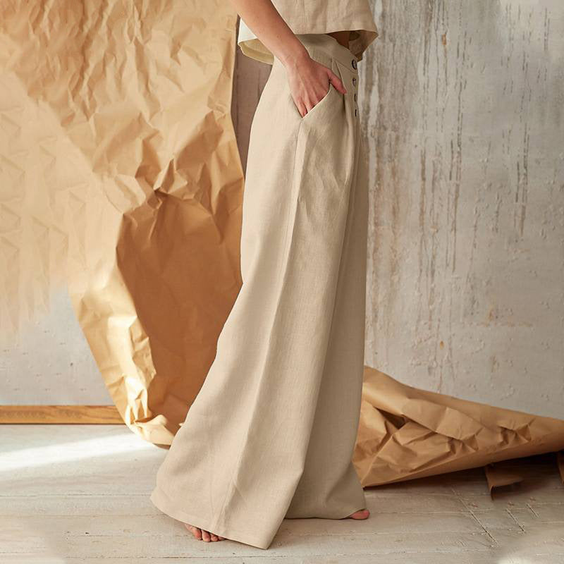 Elegante Wide-Leg Stoffhose Ansicht 10 – hosen – ESTID