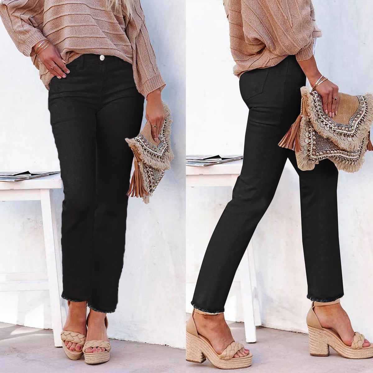 Damen High Waist Straight Leg Jeans ESTID Ansicht 8 – Jeans – ESTID