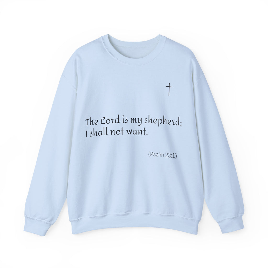 Unisex Heavy Blend Sweatshirt mit Psalm 23 & markantem Backprint ESTID Ansicht 6 – Sweatshirt – ESTID