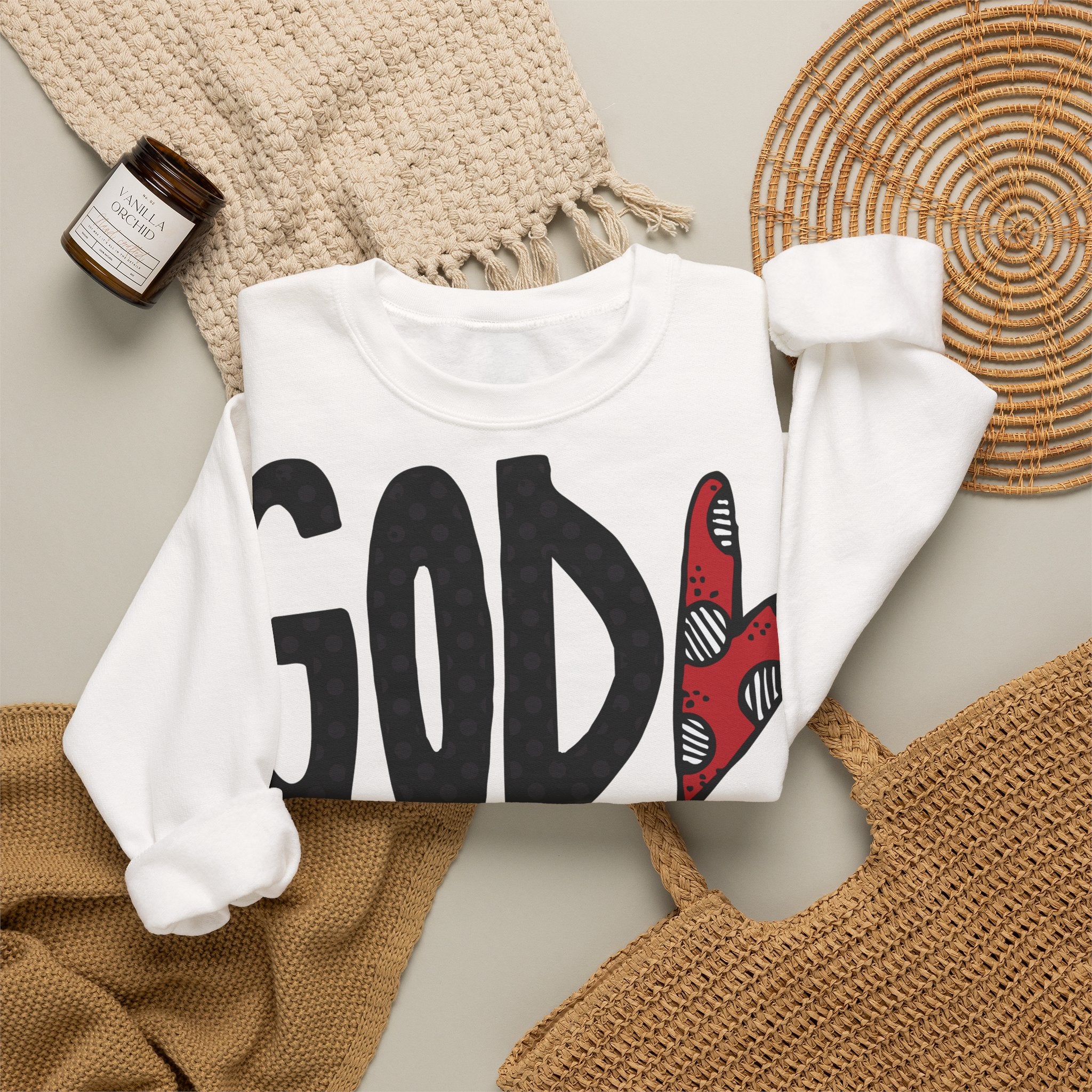 Gott liebt Seine Kinder Sweatshirt – Faith-Crewneck für Kinder und Familie Ansicht 17 – Sweatshirt – ESTID