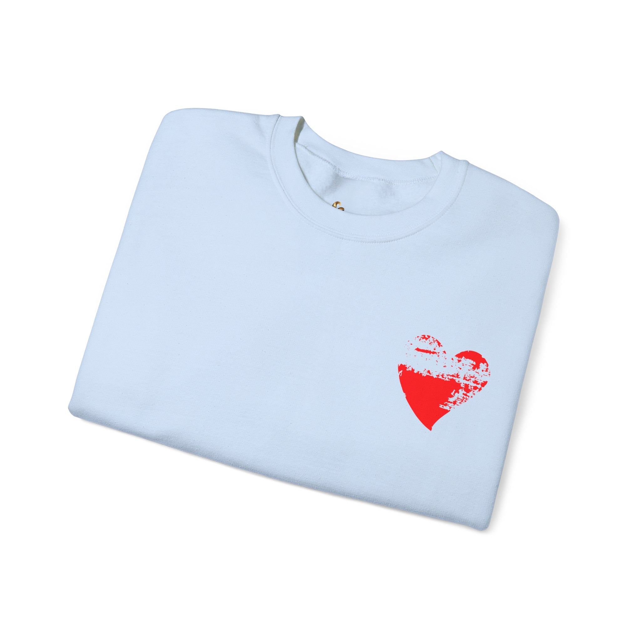 ESTID Damen Oversized Sweatshirt „Grunge Heart“ – Premium Baumwollmix Pullover mit rotem Herz-Print Ansicht 7 – Sweatshirt – ESTID