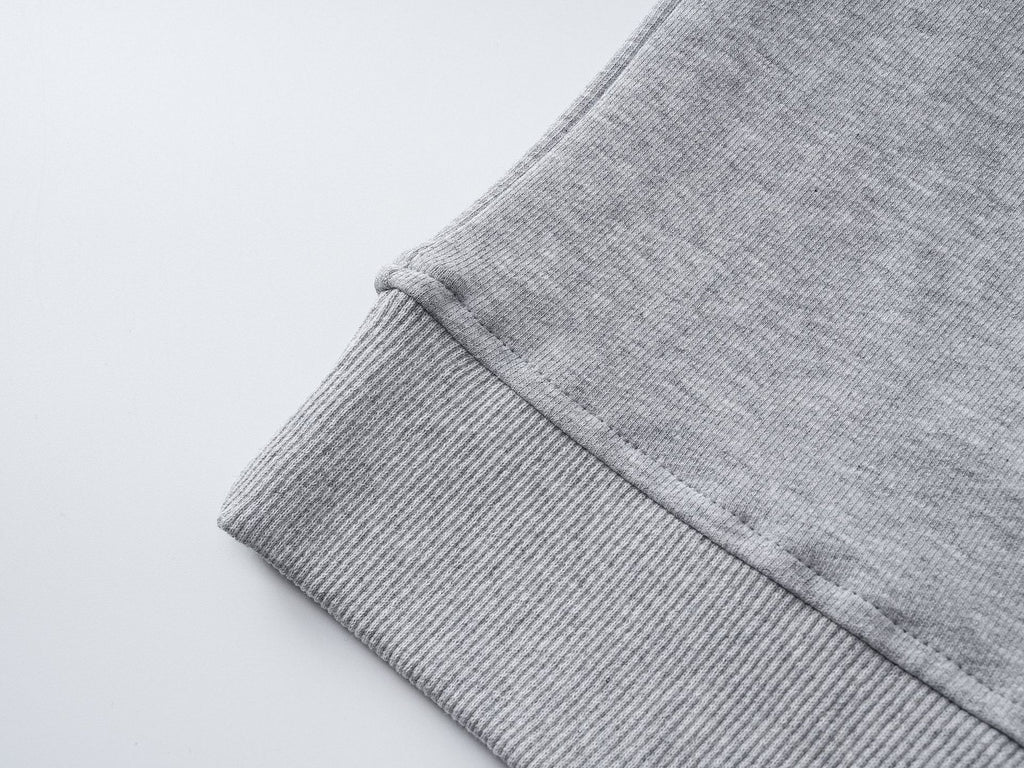 Minimalistischer Herren Rundhals-Pullover in Oversized Optik | Grau & Schwarz Ansicht 15 – pullover – ESTID