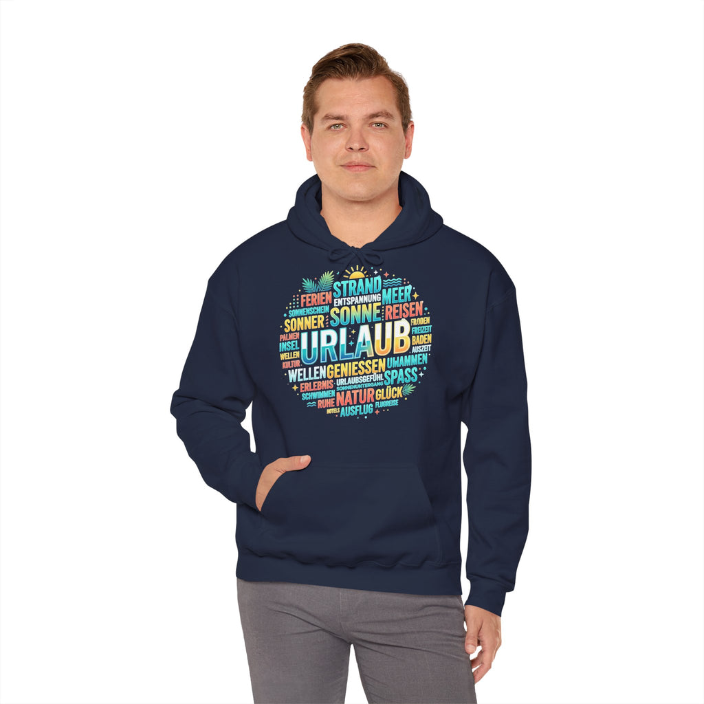 Urlaub Hoodie – Tropischer Palm Sunset Kapuzenpullover