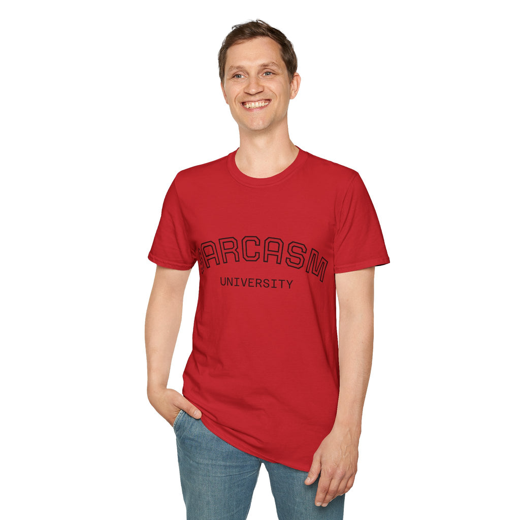 Sarcasm University T-Shirt — Funny Collegiate Graphic Tee Ansicht 30 – T-Shirt – ESTID