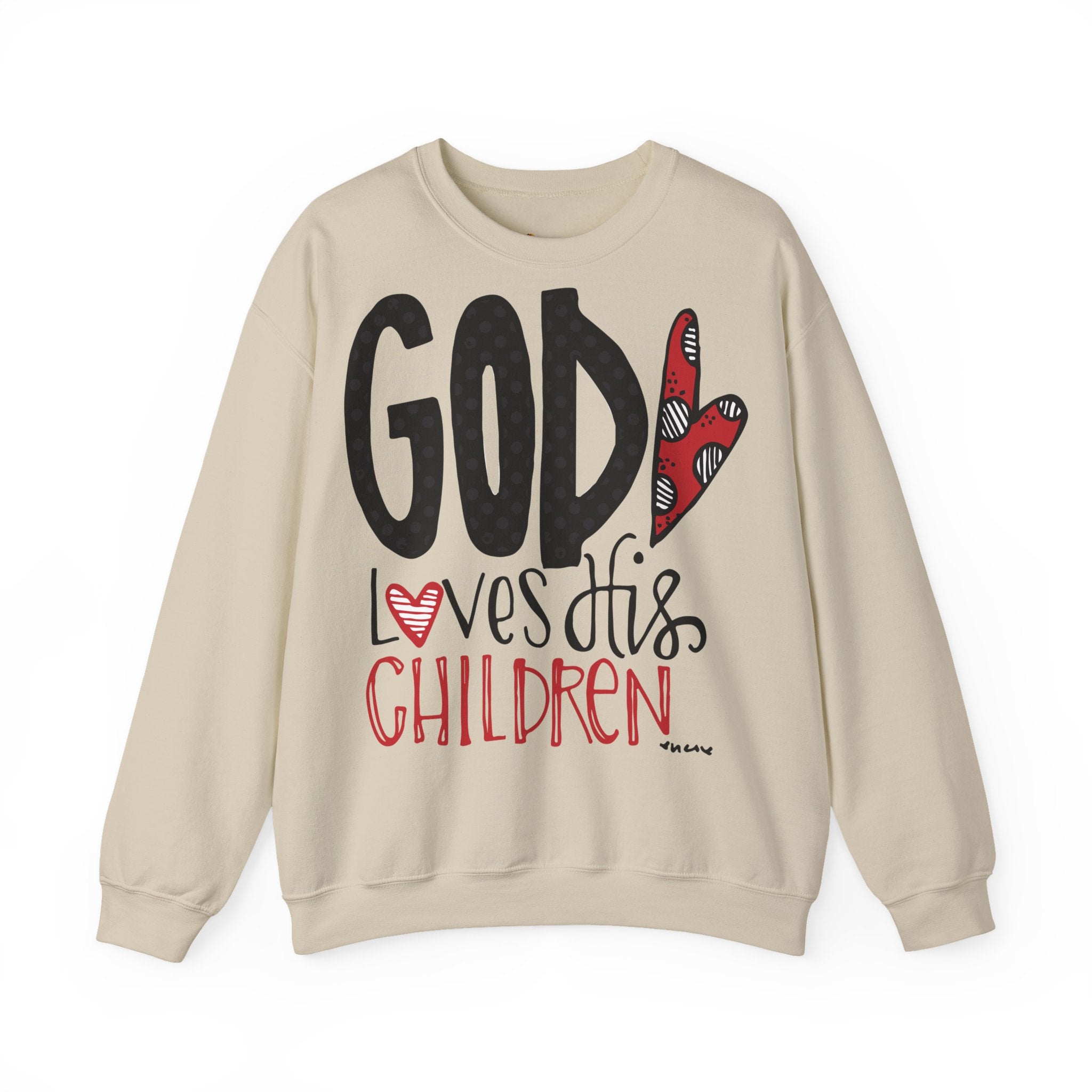 Gott liebt Seine Kinder Sweatshirt – Faith-Crewneck für Kinder und Familie Ansicht 9 – Sweatshirt – ESTID