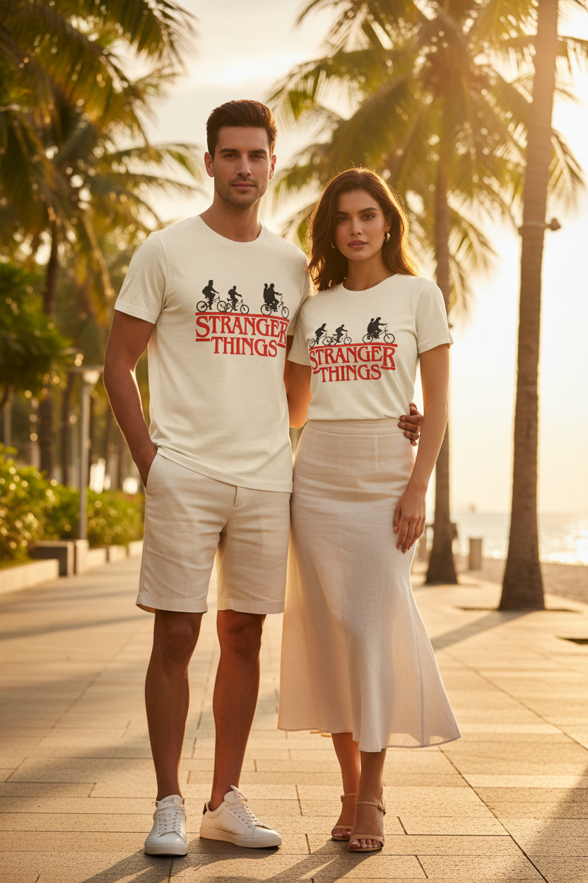ESTID Unisex Shirt | Stranger Things Retro-Print Ansicht 4 – T-Shirt – ESTID