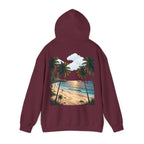 Urlaub Hoodie – Tropischer Palm Sunset Kapuzenpullover