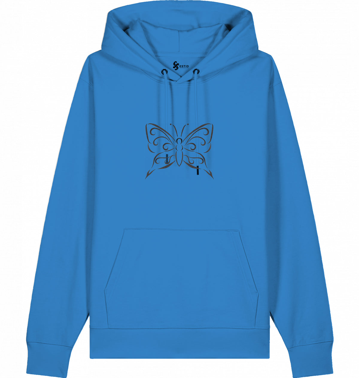 Lässiger Damen Kapuzenpullover mit Tribal Schmetterling Motiv Ansicht 21 – Shirt – ESTID