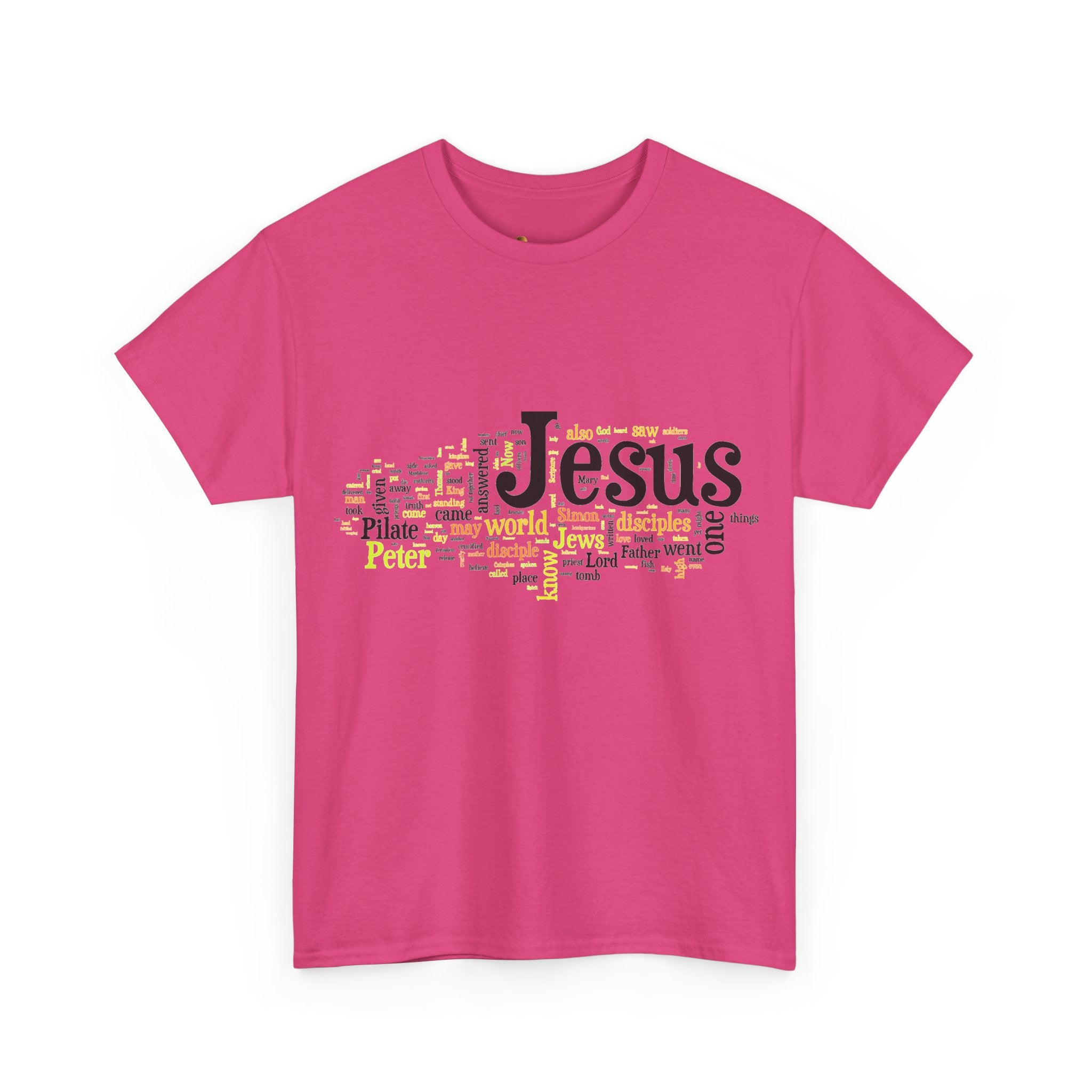 ESTID Unisex Shirt | Jesus Fisch Bibel Wortwolke Ansicht 24 – T-Shirt – ESTID