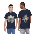 Faith Over Fear T-Shirt – „Glaube statt Angst“ Christian Cross Tee