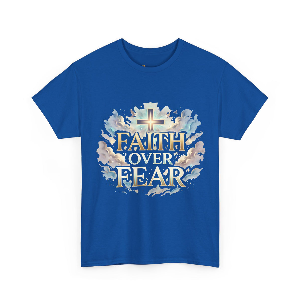 Faith Over Fear T-Shirt – „Glaube statt Angst“ Christian Cross Tee Ansicht 9 – T-Shirt – ESTID