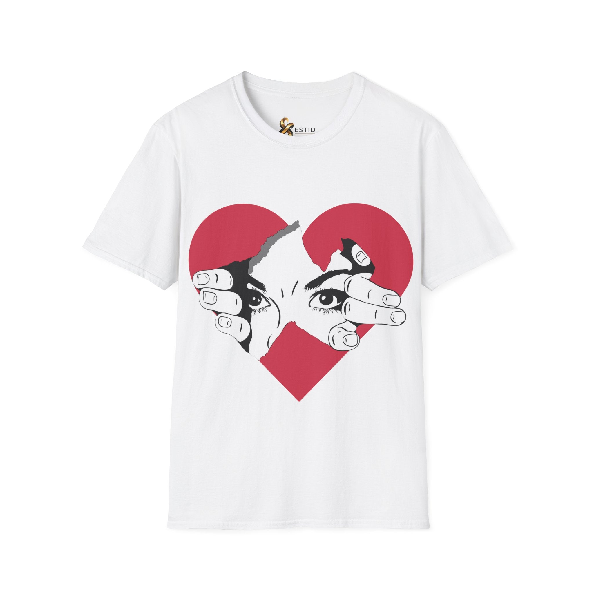 Herz‑Hände T-Shirt – Eye Peek Herz Grafik Tee Ansicht 13 – T-Shirt – ESTID