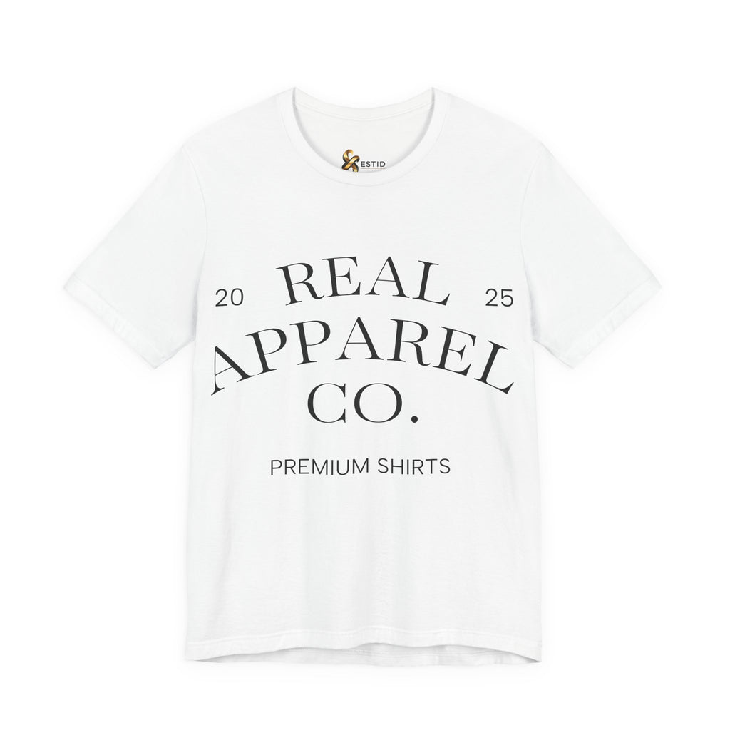 ESTID Damen Statement T-Shirt | "REAL APPAREL CO."