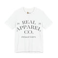 ESTID Damen Statement T-Shirt | "REAL APPAREL CO."