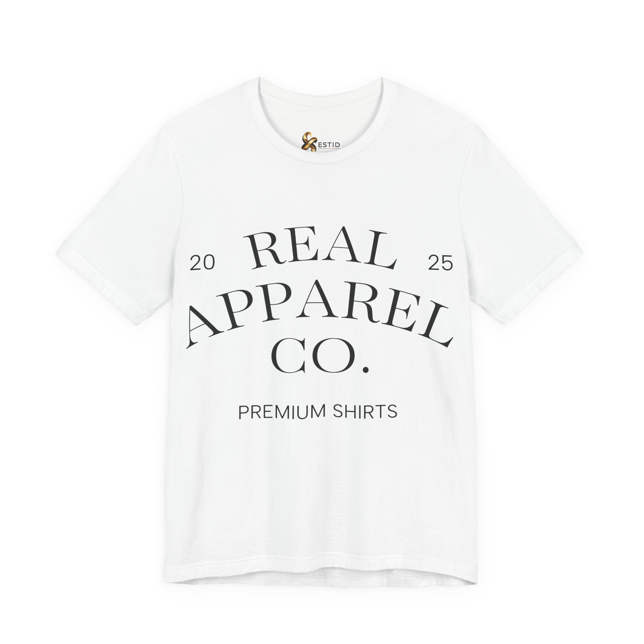 ESTID Damen Statement T-Shirt | "REAL APPAREL CO."