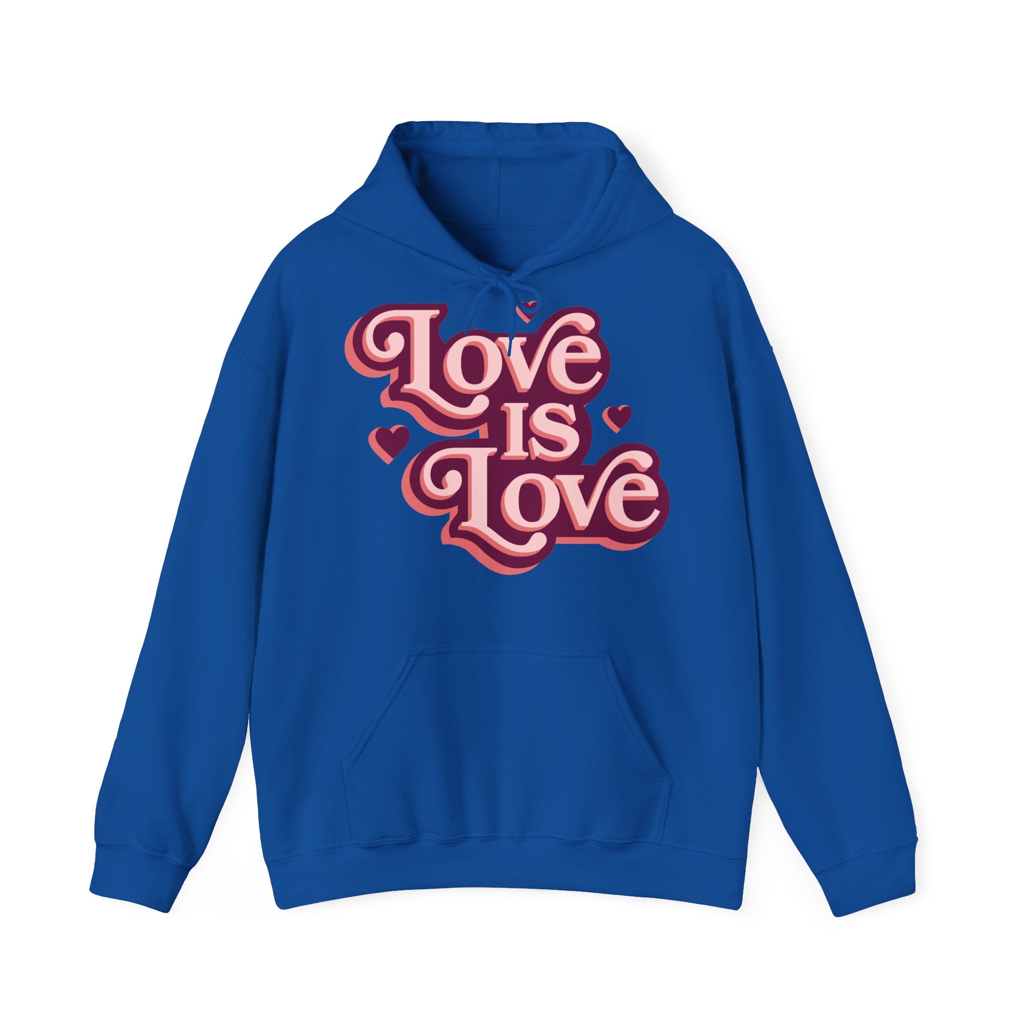 Love Is Love Hoodie – Retro Herz Pride Kapuzenpullover Ansicht 14 – Hoodie – ESTID