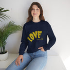 Damen Oversized Pullover mit Statement-Print