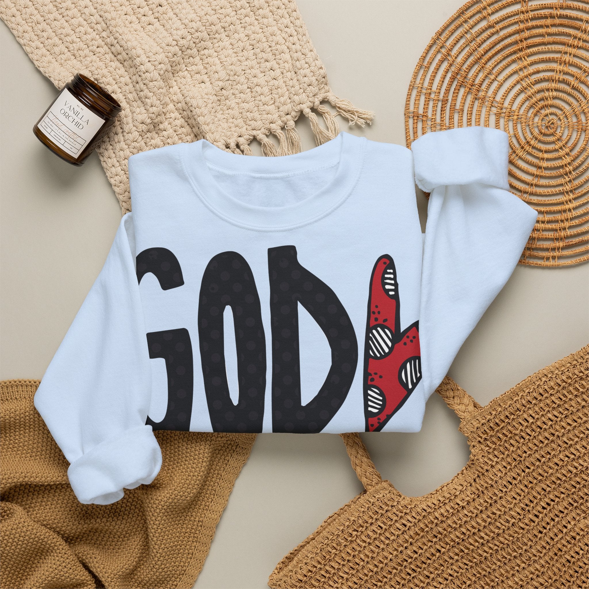 Gott liebt Seine Kinder Sweatshirt – Faith-Crewneck für Kinder und Familie Ansicht 38 – Sweatshirt – ESTID