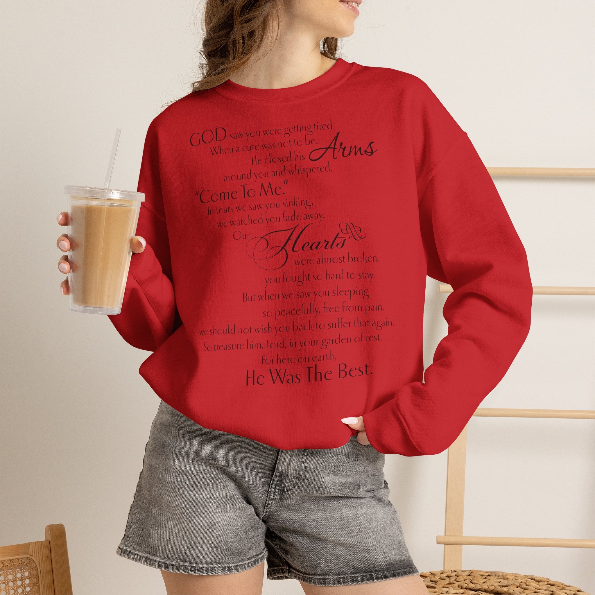 ESTID Damen Pullover | „God Saw You Were Getting Tired“ Spruch-Print Ansicht 16 – Sweatshirt – ESTID