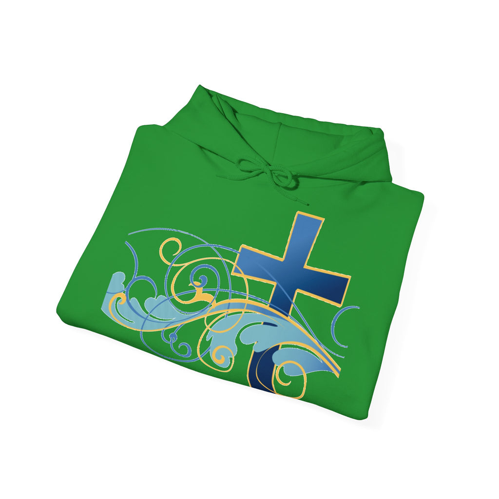 Gott liebt seine Kinder Kapuzenpullover – Cross Hoodie mit handschriftlicher Botschaft Ansicht 39 – Hoodie – ESTID